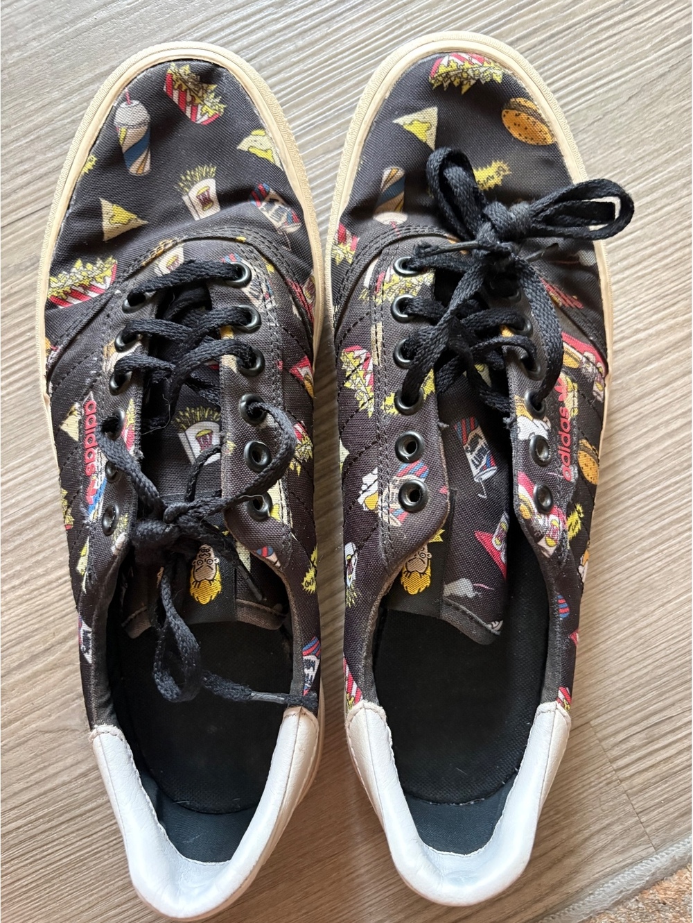adidas 3MC x Beavis and Butthead "Junk Food" Black Canvas Skate Shoes (BD7861)